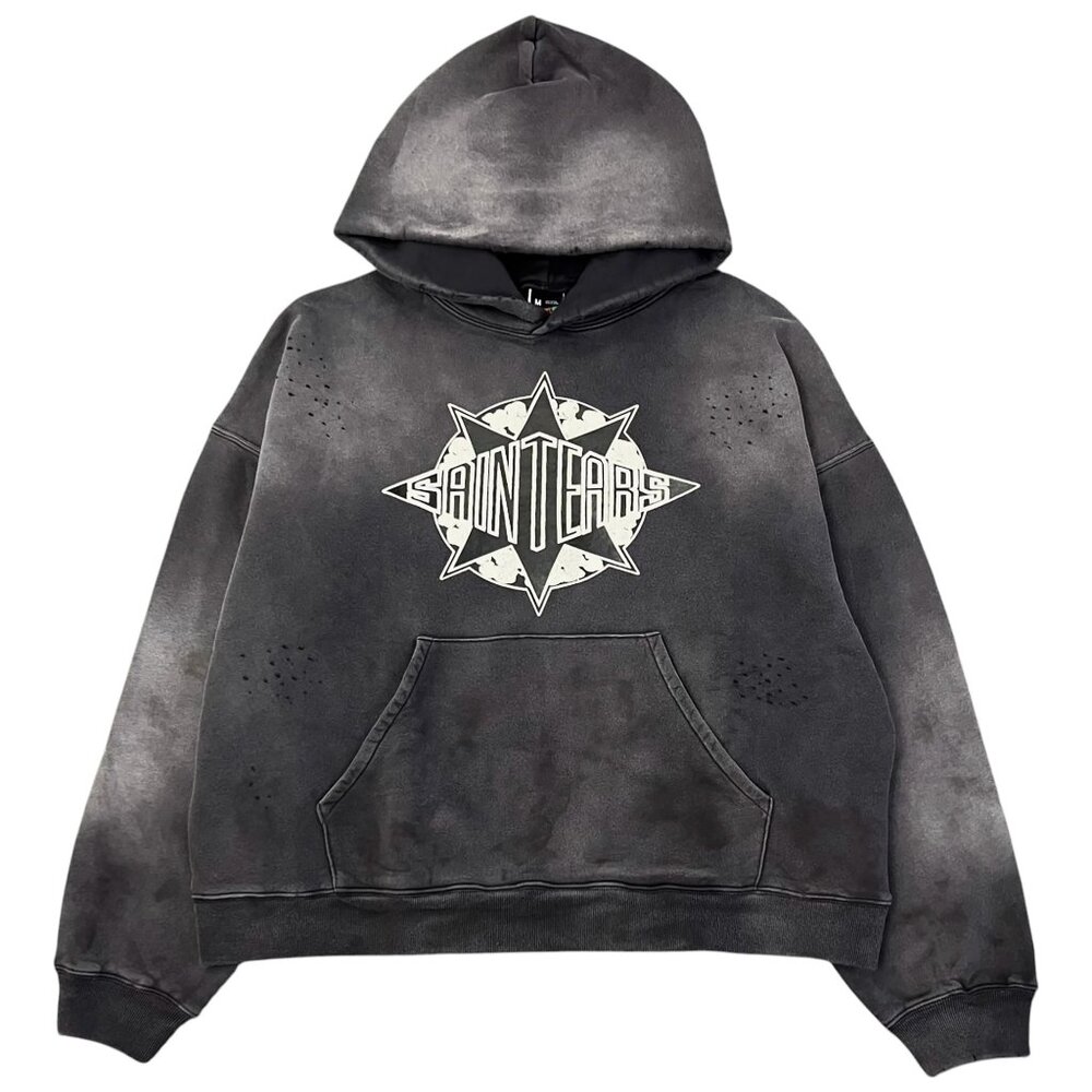 Saint Mxxxxxx x Denim Tears Saint Tears Pullover Hoodie Black | Saint Michael